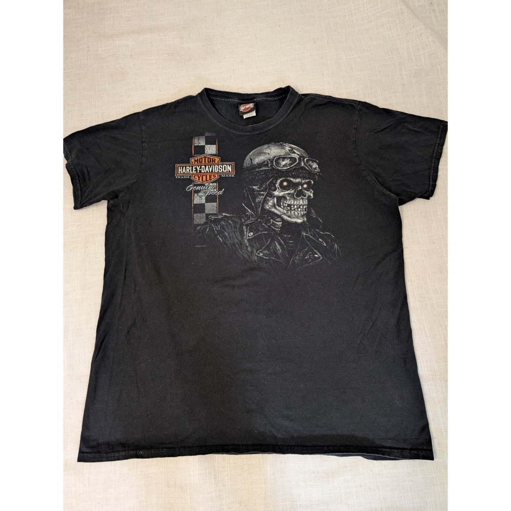 Harley Davidson Motorcycles Shirt Biker Skull Peoria Arizona Size XL
